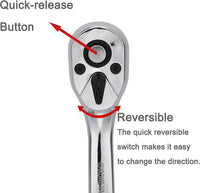 1/2 Ratchet Handle 72-Tooth Ratchet Wrench FairTools