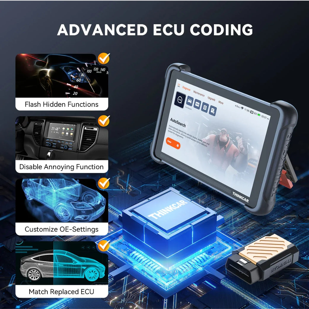 Thinkcar Expert 191 | 8" Wireless Diagnostic Scan Tool | ECU Coding Thinkcar