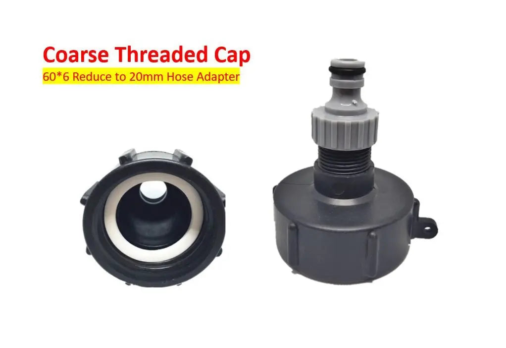 20mm Garden Hose IBC Tank Adapter Tap Water Connector Reducer Valve 1000L - FairTools 20mm Garden Hose IBC Tank Adapter Tap Water Connector Reducer Valve 1000L