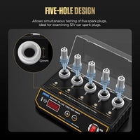 AUTOOL SPT360 Car Spark Plug Tester Ignition Testers Automotive Diagnostic Tool Five Hole Spark Plug Flashover Analyzer 110/220V Autool