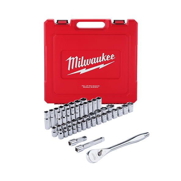 1/2" Drive 47PC Metric and SAE Ratchet and Socket Set FairTools
