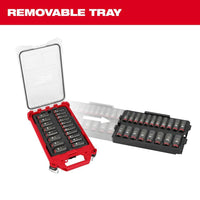 Milwaukee SHOCKWAVE 3/8" 19pc Impact Duty Socket Drive PACKOUT Set Milwaukee
