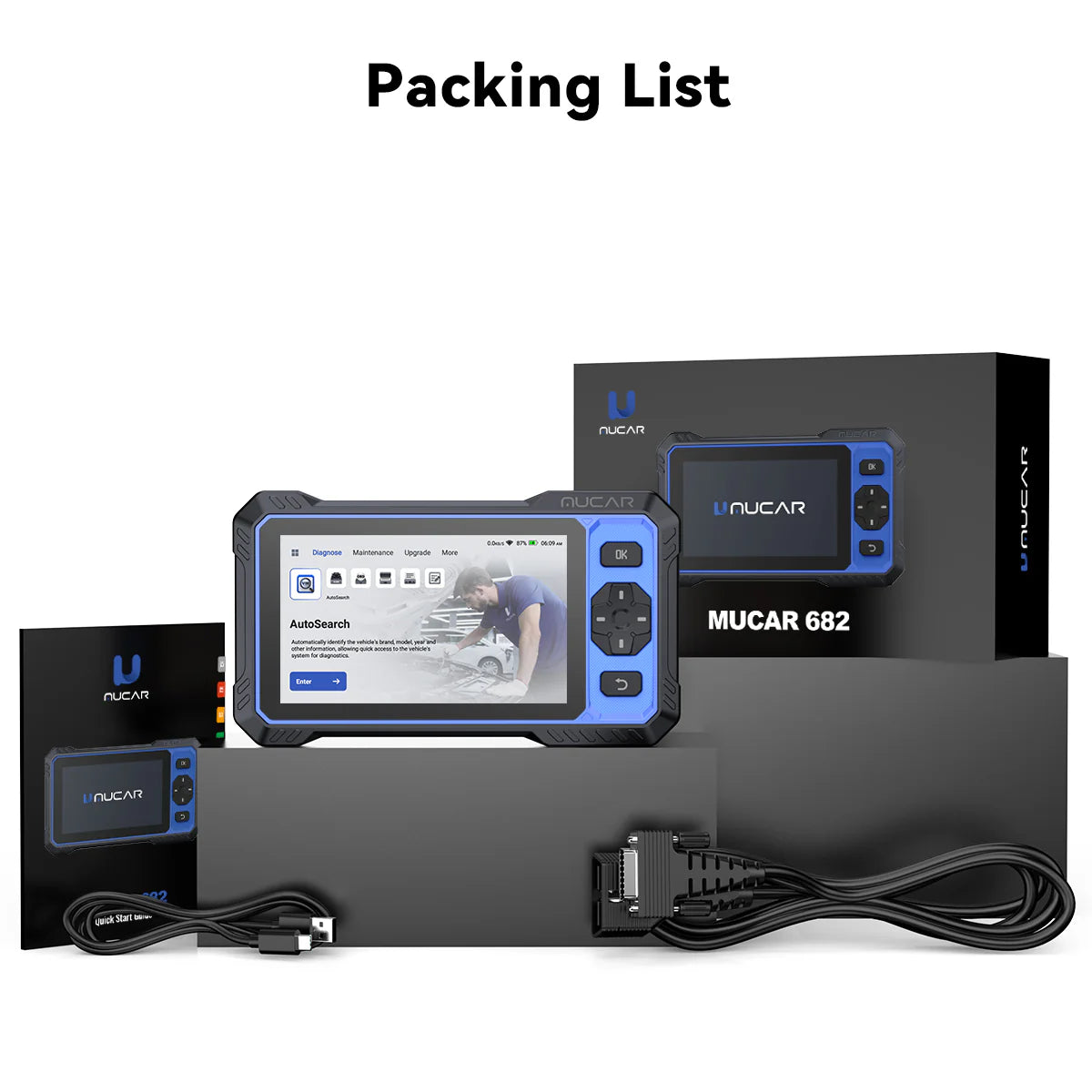 MUCAR 682 AI-Powered OBD2 Bi-Directional  Diagnostic Scanner FairTools