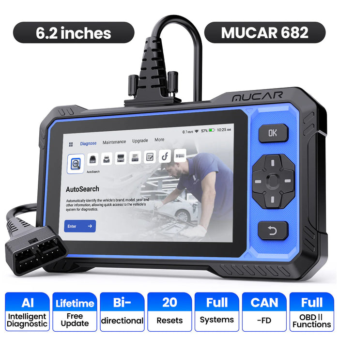 MUCAR 682 AI-Powered OBD2 Bi-Directional  Diagnostic Scanner FairTools