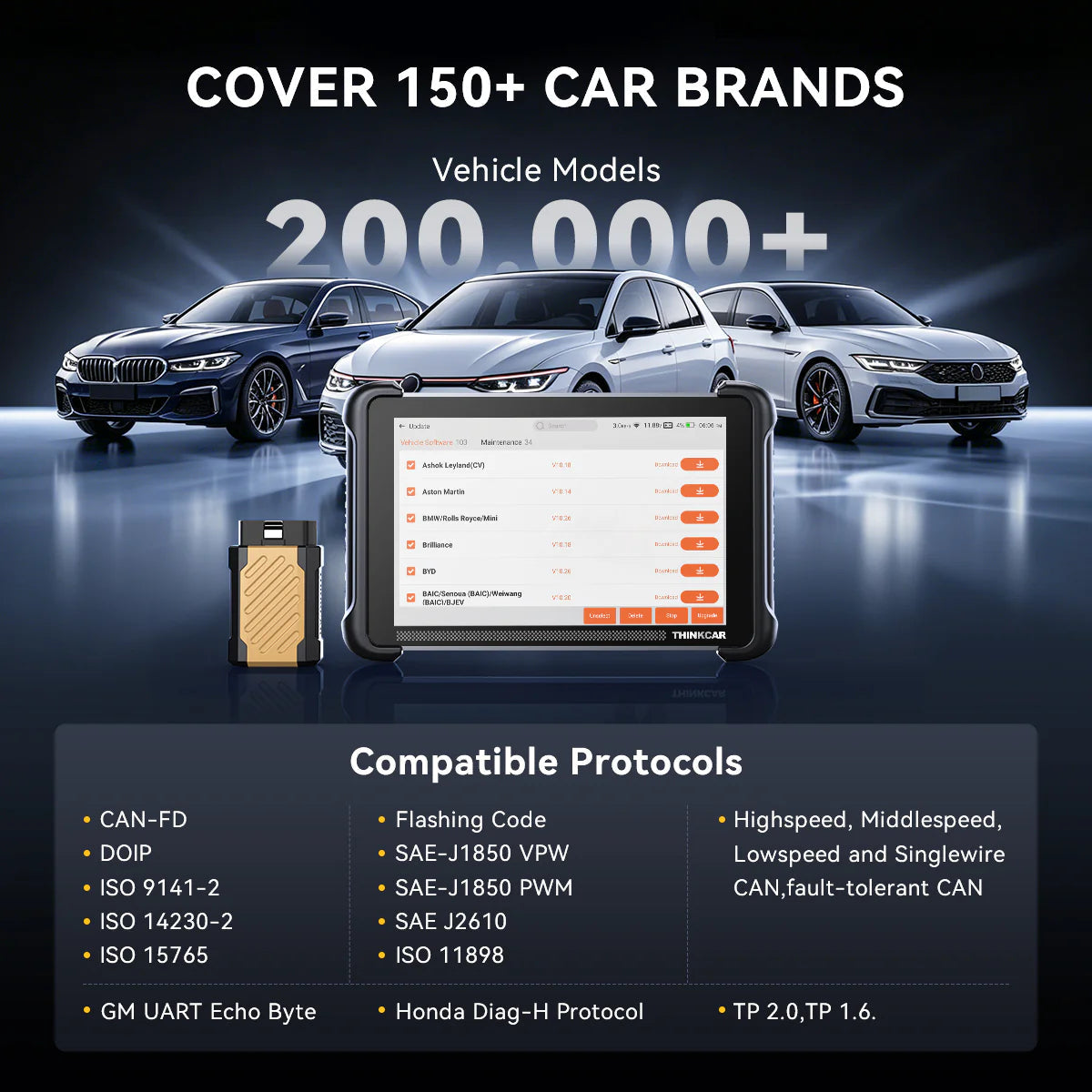 Thinkcar Thinkscan 689BT Automotive ECU Coding Diagnostic Tool Lifetime Free Updates Thinkcar