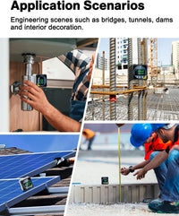 Digital Angle Finder with Electronic Laser, Protractor Inclinometer Level Ruler USB Rechargeable FairTools