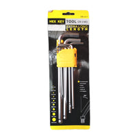 9pcs Hex Key Allen Wrench Metric Size Long Arm Hand Tool FairTools