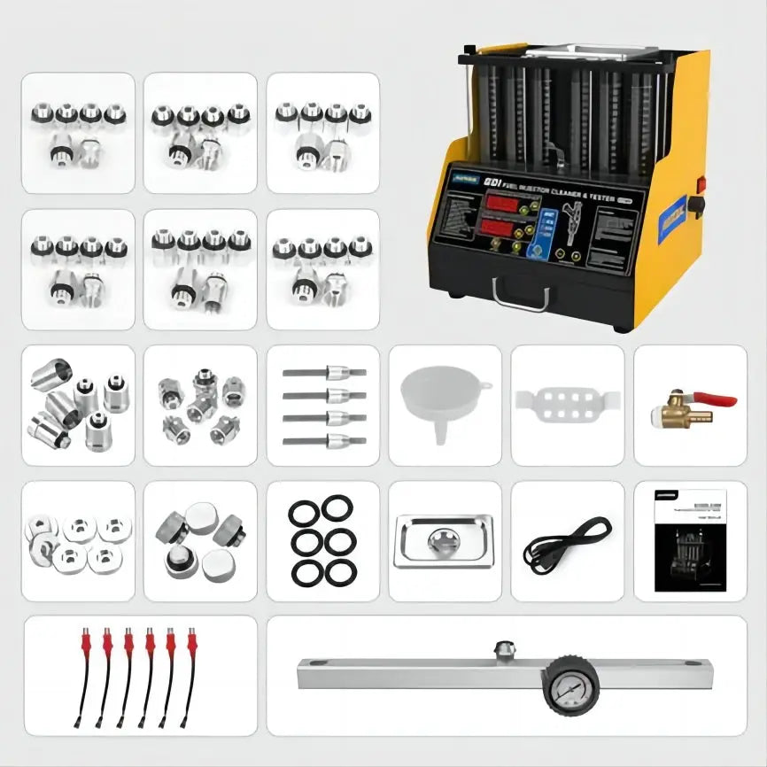 AUTOOL CT400 Fuel Injector Cleaning Tester with GDI Injector Test and Ultrasonic Cleaning & 6 Cylinders Autool