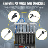 AUTOOL CT400 Fuel Injector Cleaning Tester with GDI Injector Test and Ultrasonic Cleaning & 6 Cylinders Autool