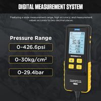 AUTOOL PT650 ATF Exchanger Transmission Oil Pressure Gauge 0-426 PSI Digital Display Automotive Tool for Motorcycle Car Truck Autool