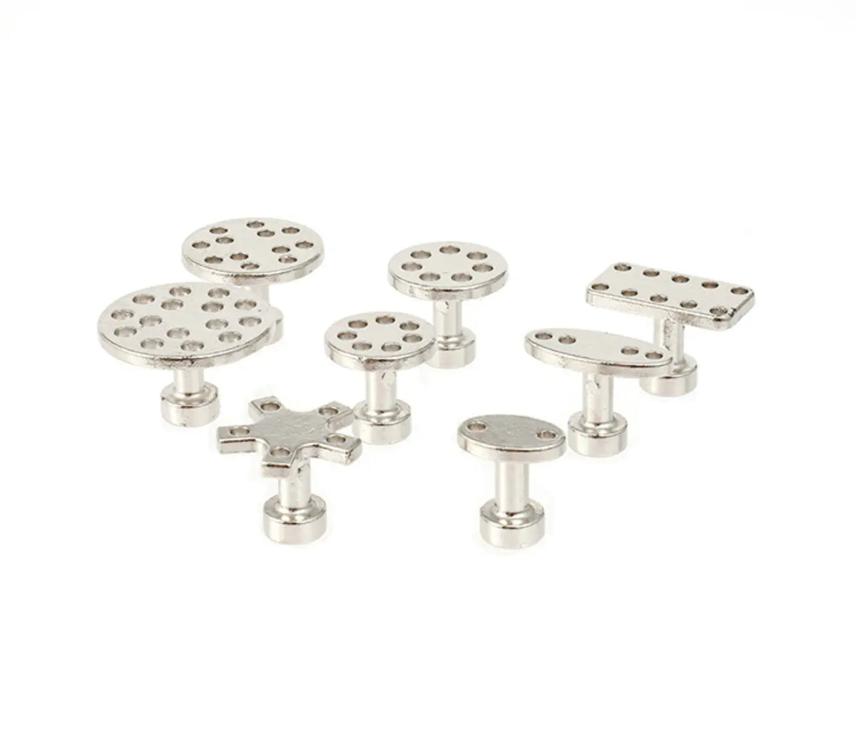 Aluminum Alloy Pull Cap Gasket Auto Sheet Metal Recessed Repair Device 8pcs FairTools