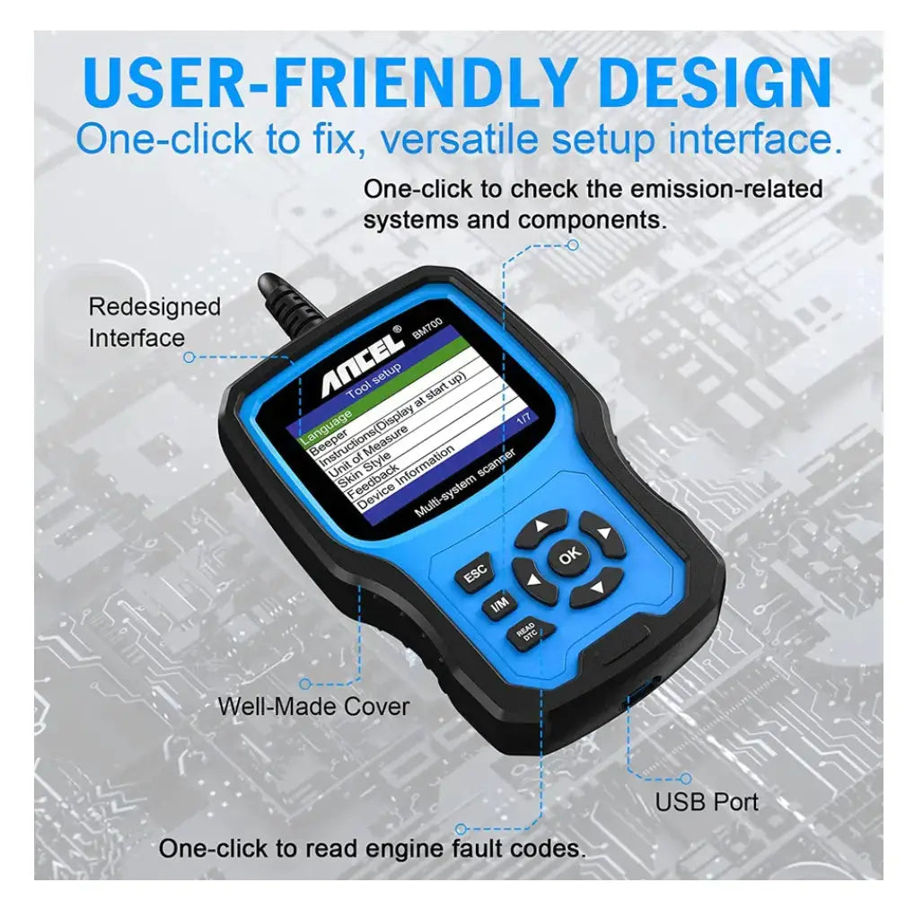 Ancel BM700 BMW Diagnostic Scan Tool Full Systems All Functions OBD1 OBD2 - FairTools