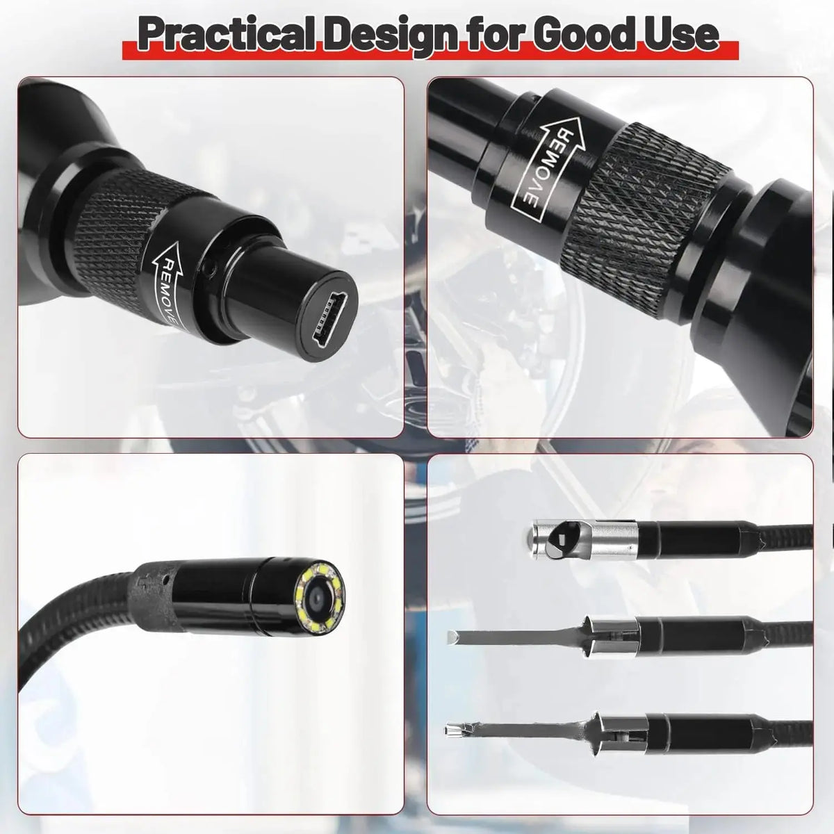 Autel MaxiVideo MV108S Borescope Inspection Camera 2023 Endoscope - FairTools