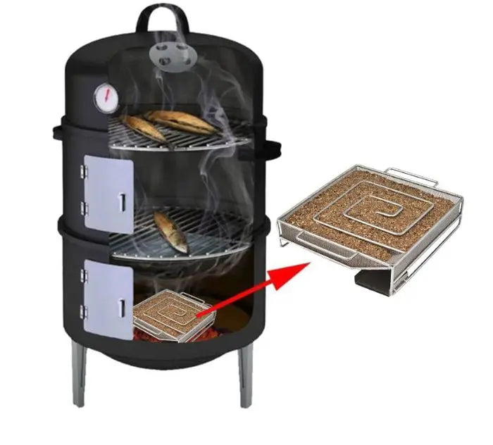 Barbecue Cold Smoke Generator Grill Smoker Box - FairTools Barbecue Cold Smoke Generator Grill Smoker Box