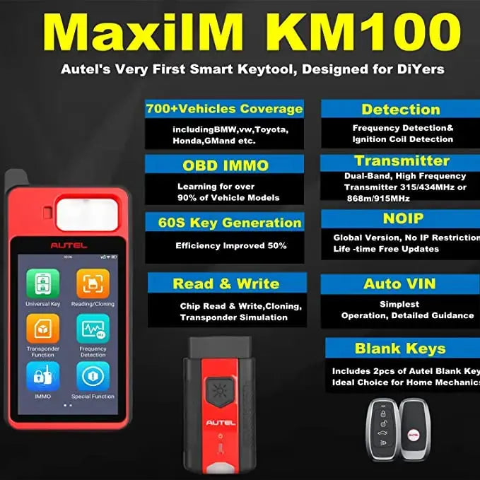Best MaxiIM KM100 KM100E Diagnostic Autel Scanner Key Programming Tool - FairTools