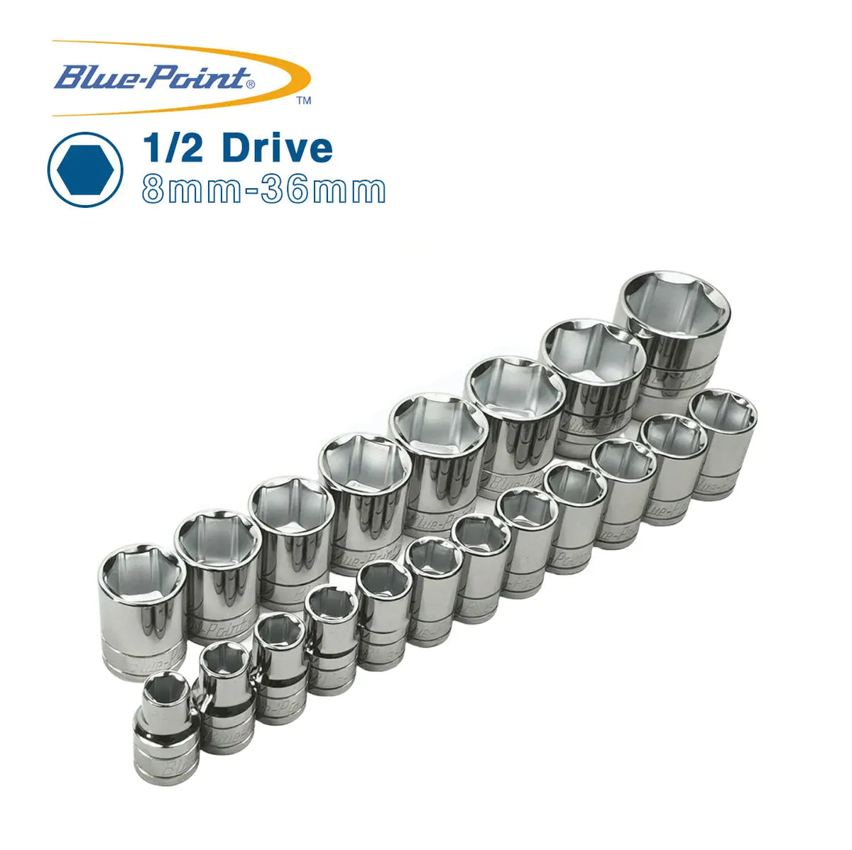 Blue Point 1/2 Short Sockets 8mm-36mm BluePoint