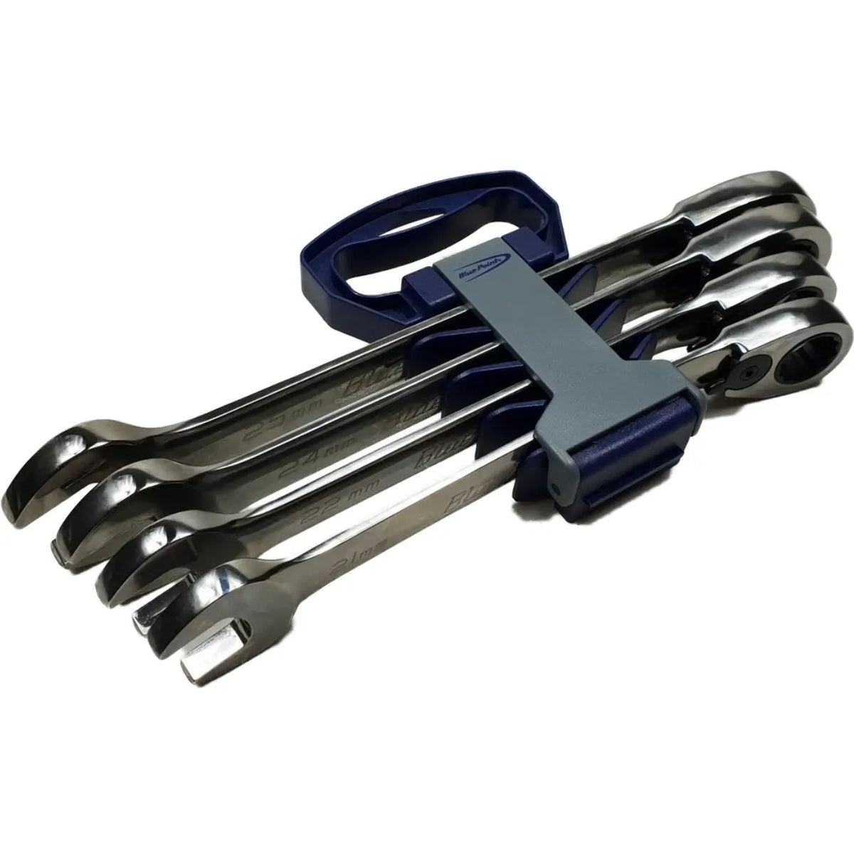 Blue Point 4 Piece Ratchet Spanner Set 21mm - 25mm BOERM704 - FairTools Blue Point 4 Piece Ratchet Spanner Set 21mm - 25mm BOERM704