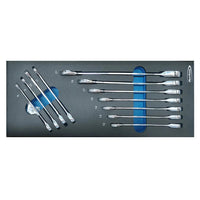 Blue Point EVA tool holder set - 11pcs one-way ratchet wrench BLPEVA7P - FairTools