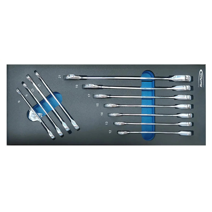 Blue Point EVA tool holder set - 11pcs one-way ratchet wrench BLPEVA7P - FairTools