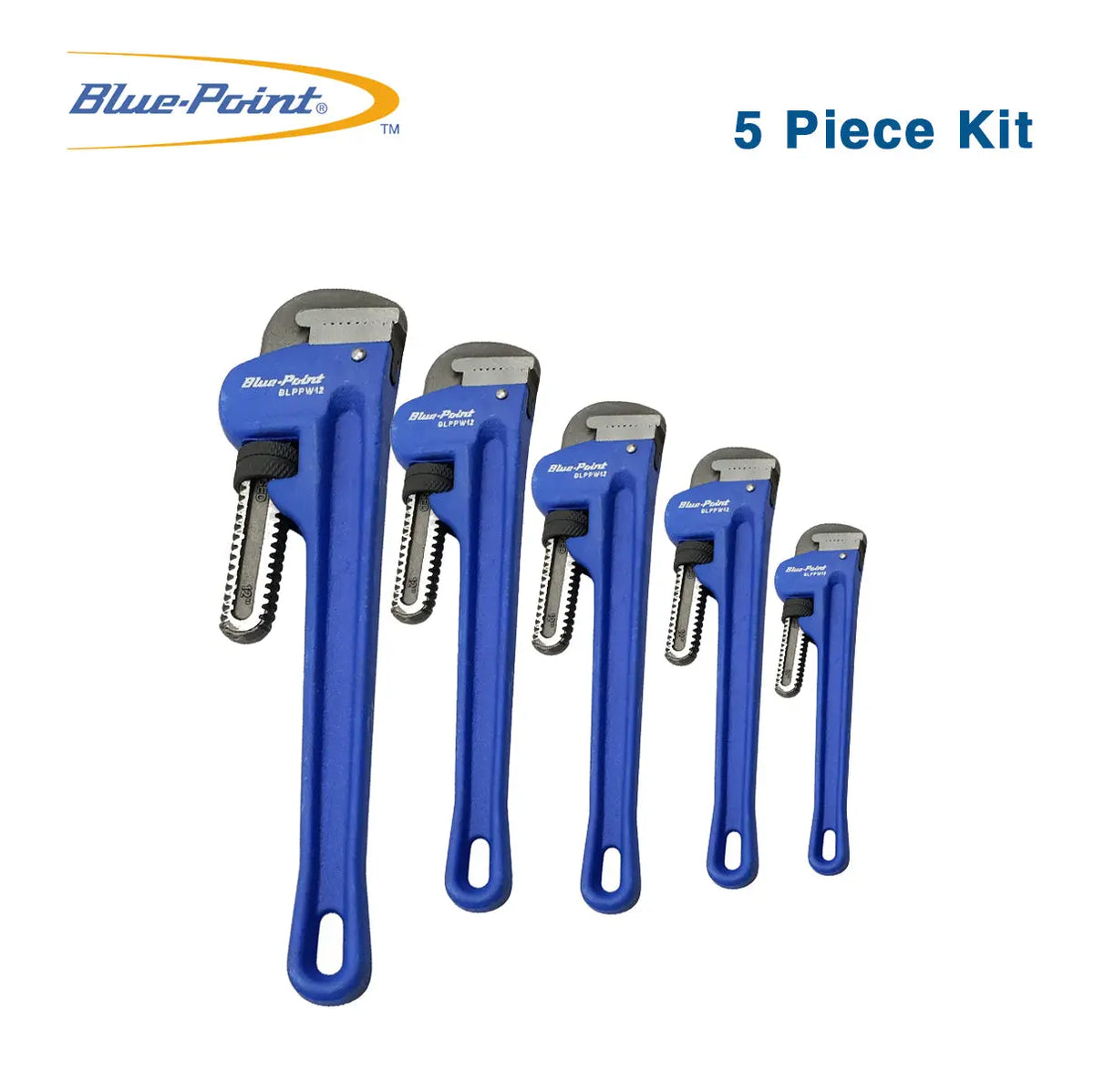 Blue Point Pipe Wrench 5 Piece Kit BluePoint