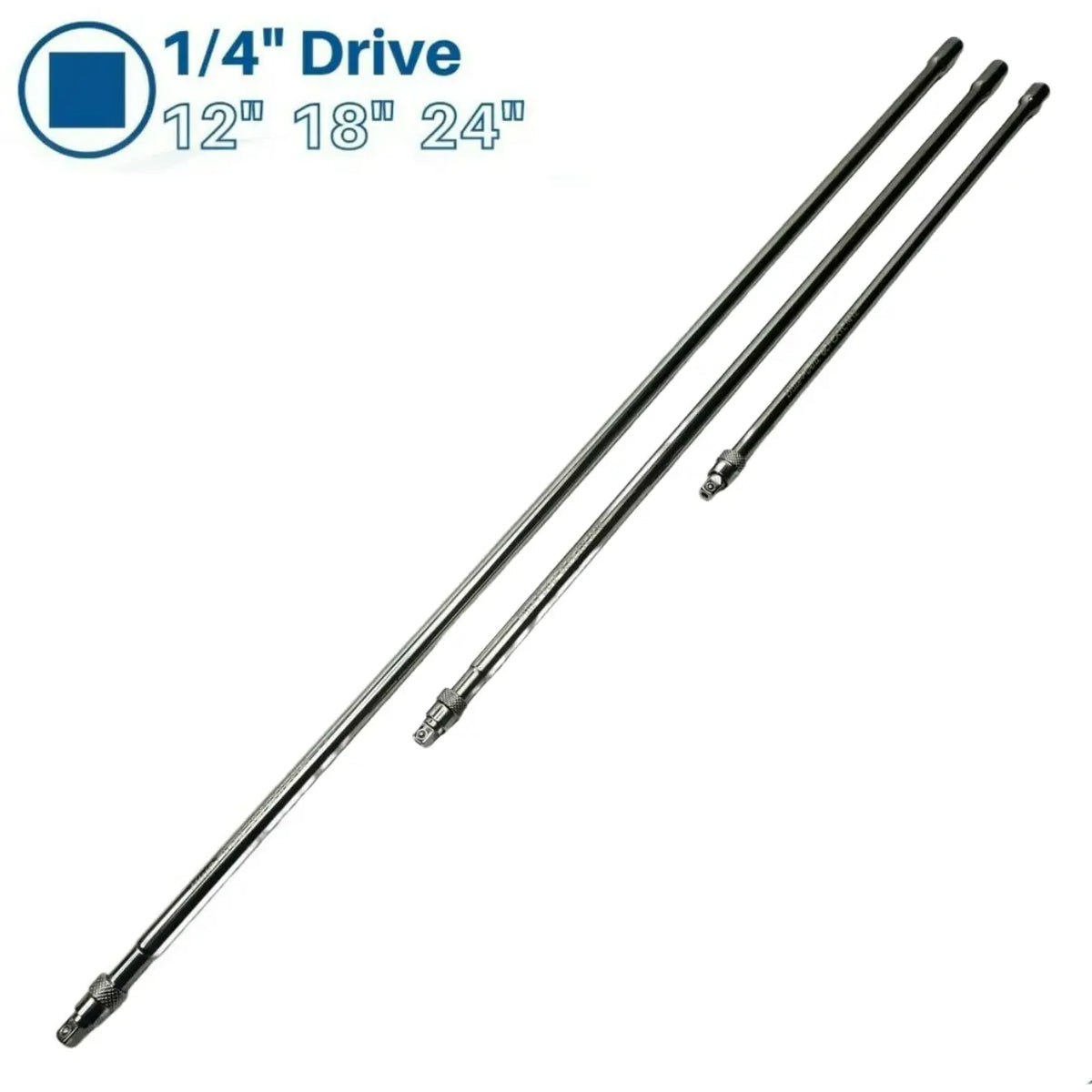 Blue Point Tools 1/4 Drive Locking Extensions 12 - 24 - FairTools Blue Point Tools 1/4 Drive Locking Extensions 12 - 24