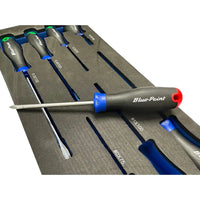 Blue Point Tools EVA Tool Holder Set, 4 Flat Head & 4 Phillips Screwdriver Set 