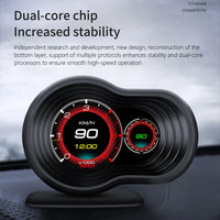 Car OBD2 GPS Gauge HUD Head-Up Digital Display Speedometer Turbo RPM Alarm Temp - FairTools Car OBD2 GPS Gauge HUD Head-Up Digital Display Speedometer Turbo RPM Alarm Temp