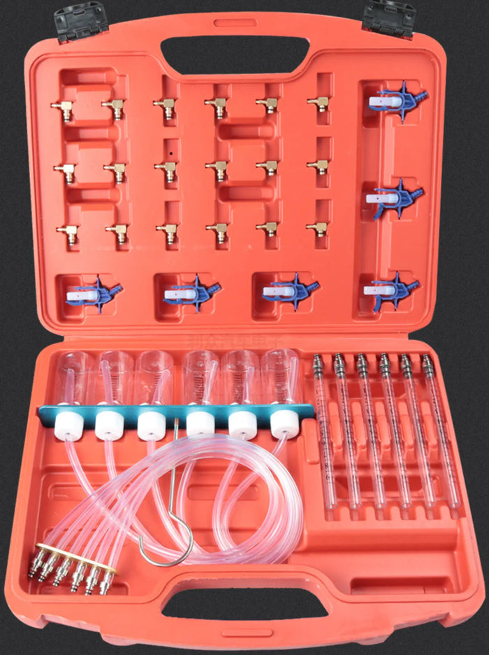 Diesel Injector Flow Diagnostic Cylinder Common Rail Adaptor Test Tool Kit - FairTools Diesel Injector Flow Diagnostic Cylinder Common Rail Adaptor Test Tool Kit