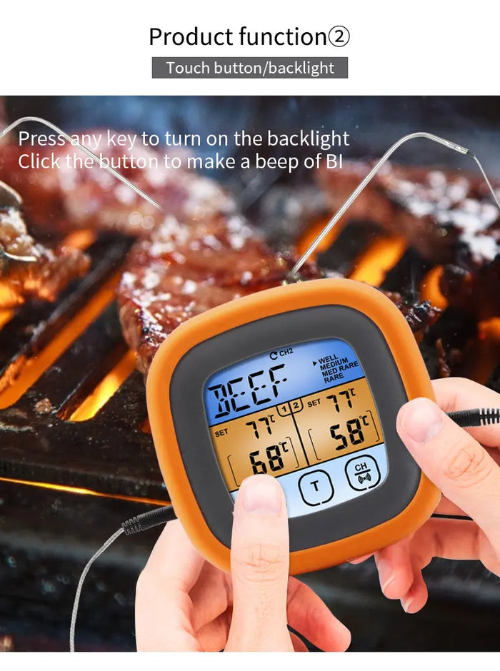 Double Probe BBQ Thermometer Food Meat Temperature Measurement Tool ThermoPro