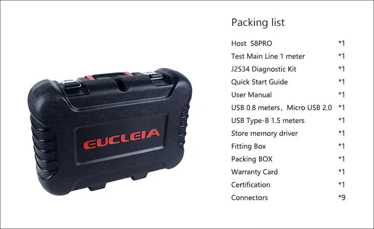 Eucleia TabScan S8 Pro Automotive Intelligent Dual-mode Diagnostic System Eucleia
