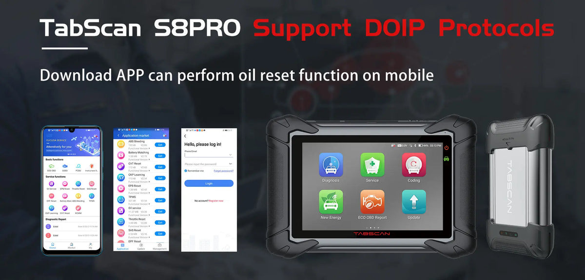 Eucleia TabScan S8 Pro Automotive Intelligent Dual-mode Diagnostic System Eucleia