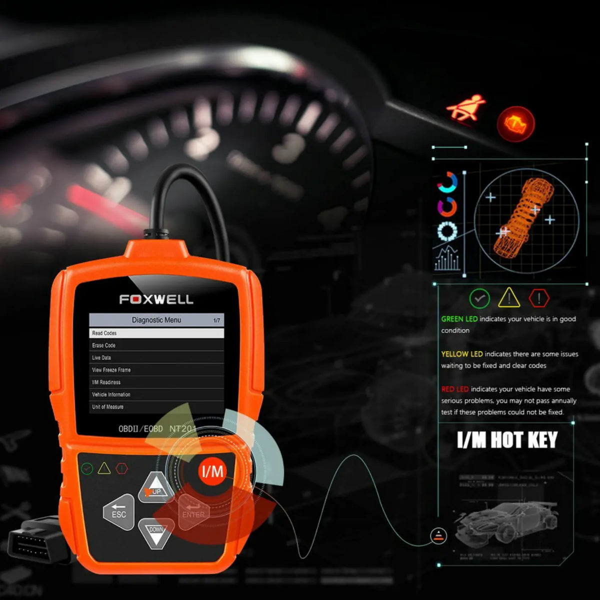 OBD2 Auto Scanner Automotive OBD Code Reader