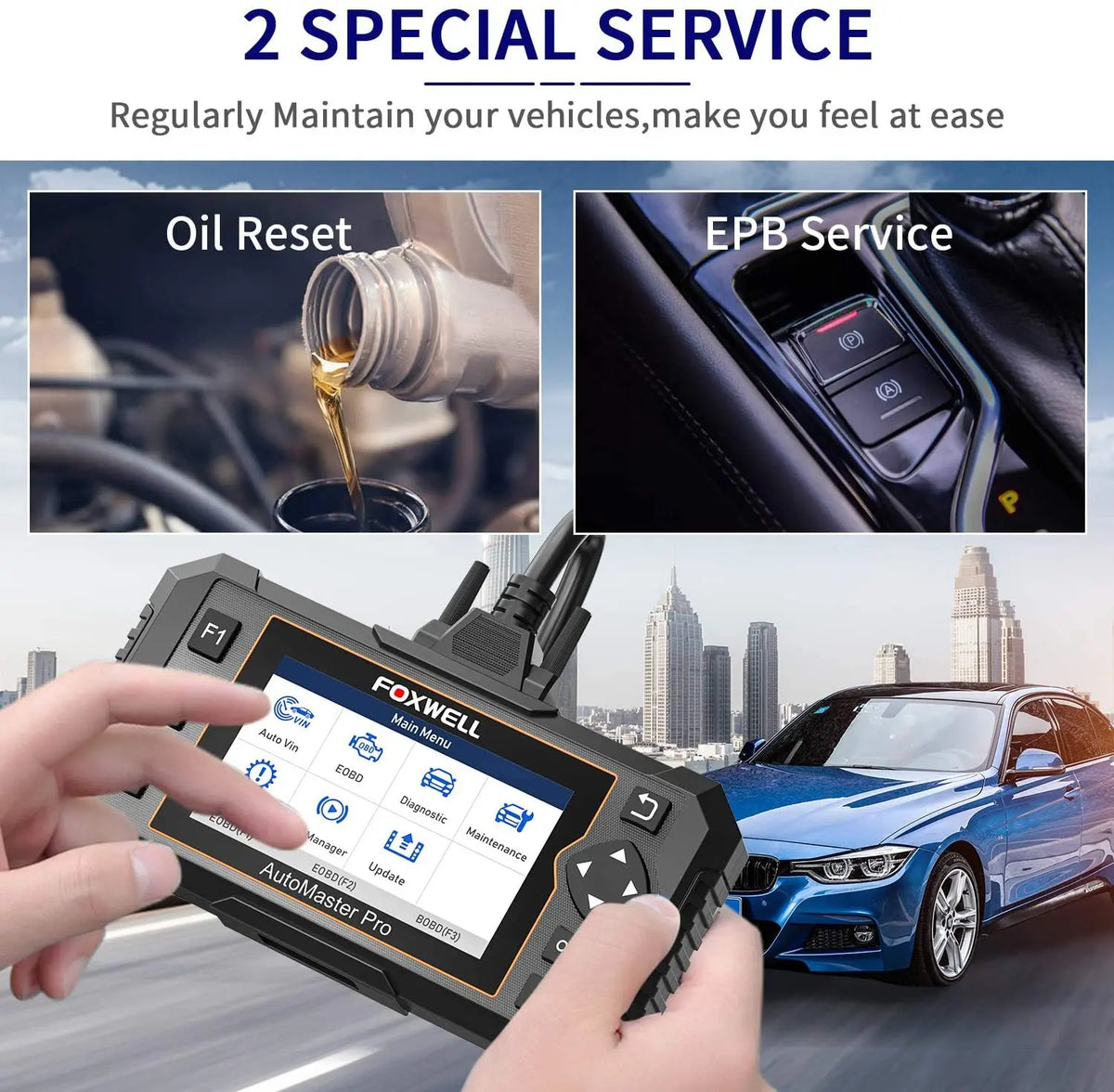 Foxwell Nt614 Elite OBD2 Diagnostic Scanner