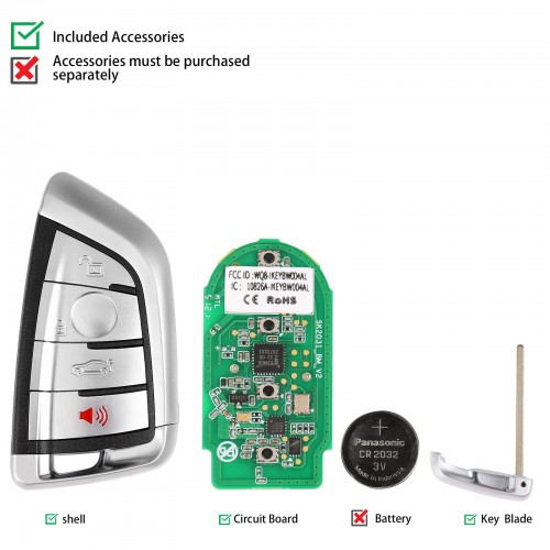 AUTEL Razor IKEYBW004AL BMW 4 Buttons Smart Universal Key FairTools