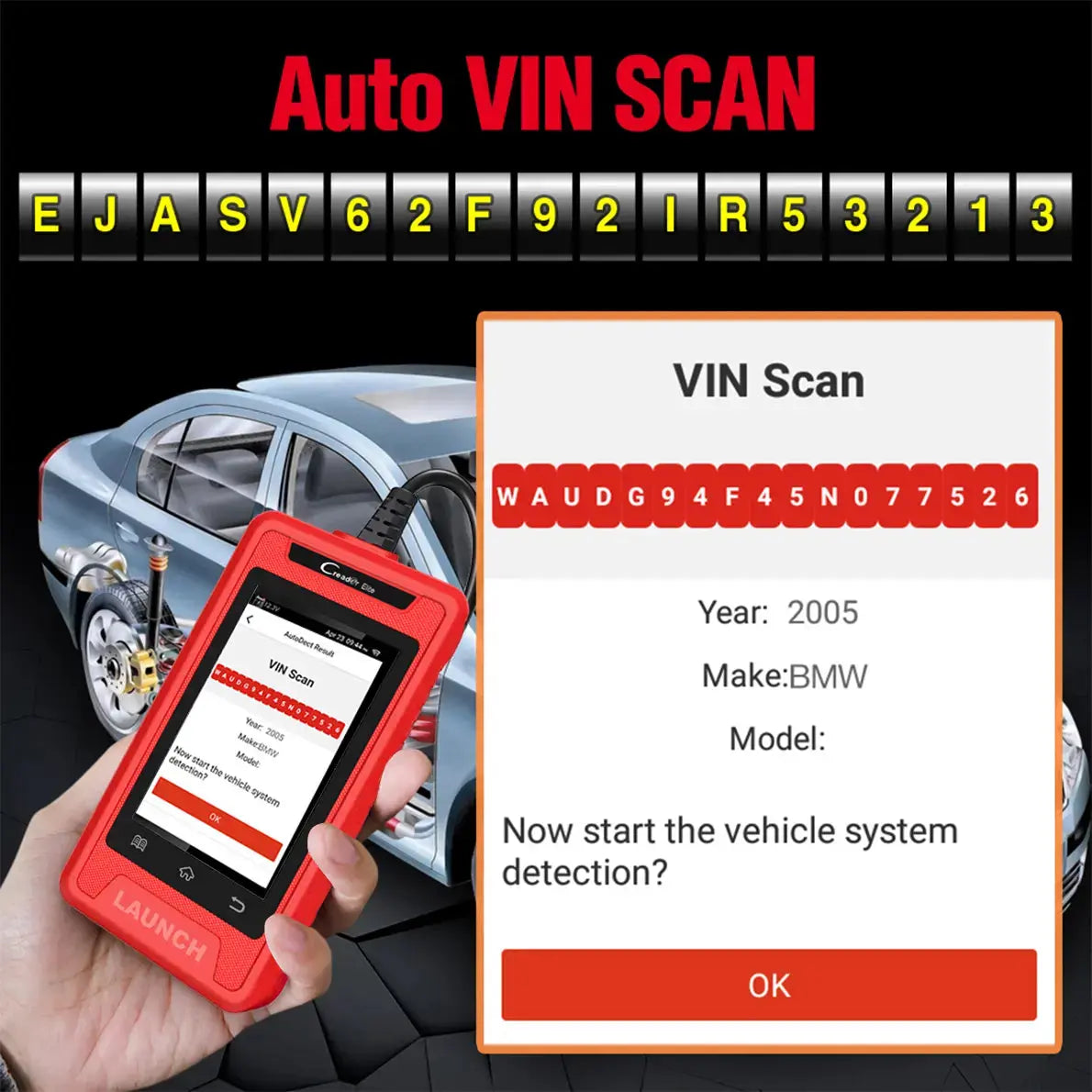 Launch CRE905 Full System Diagnostic OBD2 Scanner Launch Scan Tool - FairTools