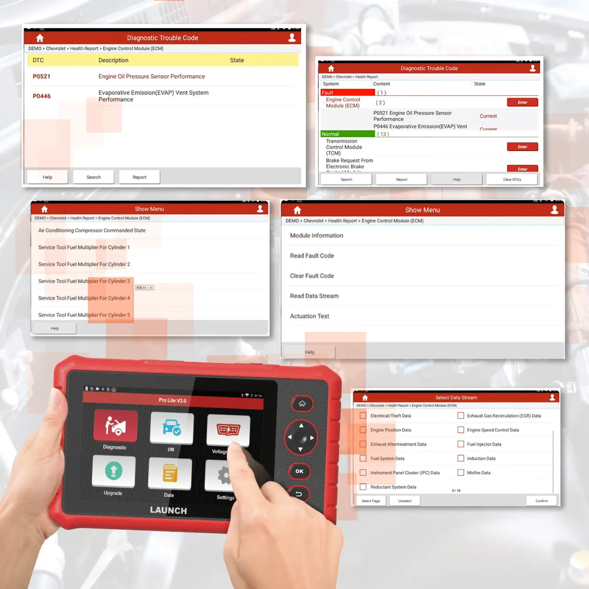Launch X-431 Pro Lite V3.0 Diagnostic Scan Tool Touch Screen - FairTools