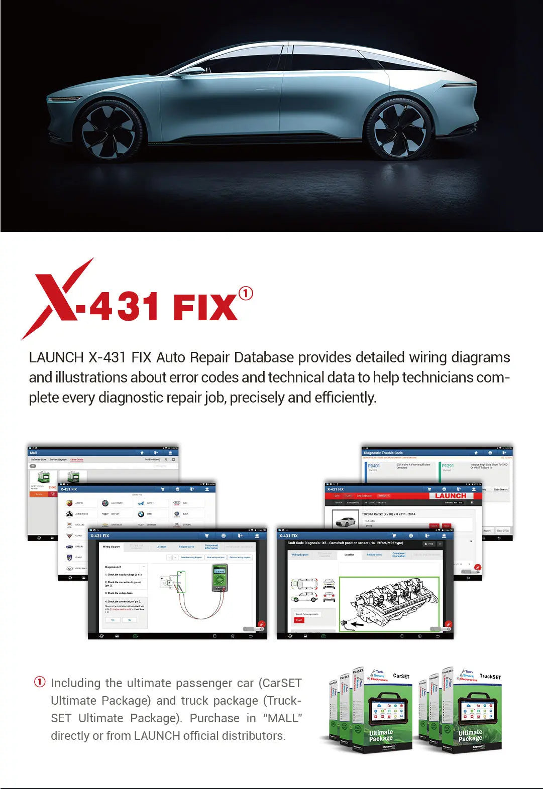 Launch X431 PRO SE 8" Professional Diagnostic Scan Tool Launch