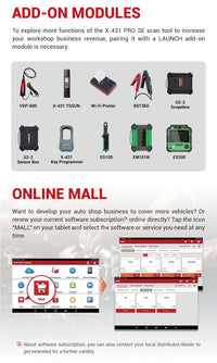 Launch X431 PRO SE 8" Professional Diagnostic Scan Tool Launch
