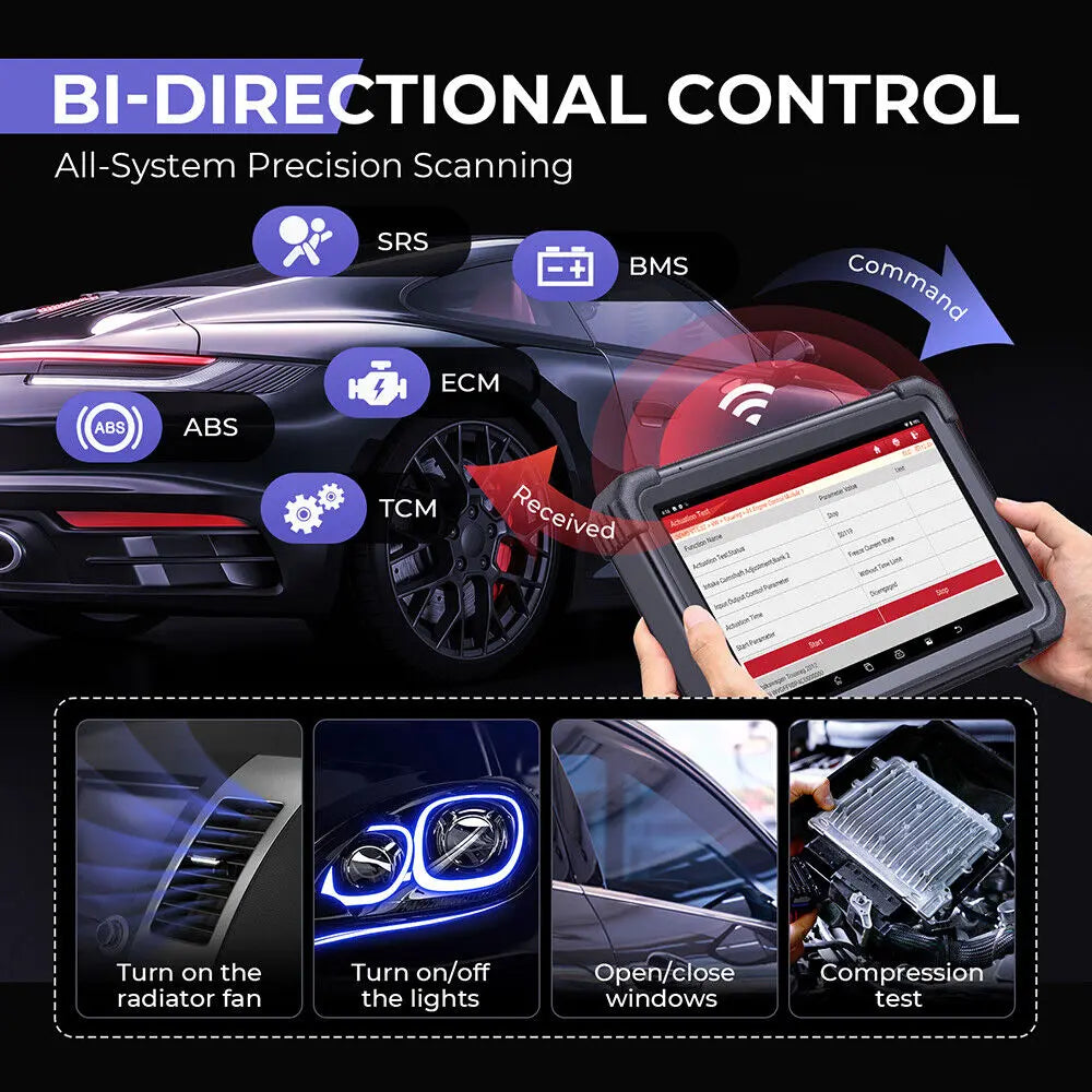 Launch X431 PRO3 APEX 10.1" Bidirectional Scan Tool Car Diagnostic Scanner - FairTools