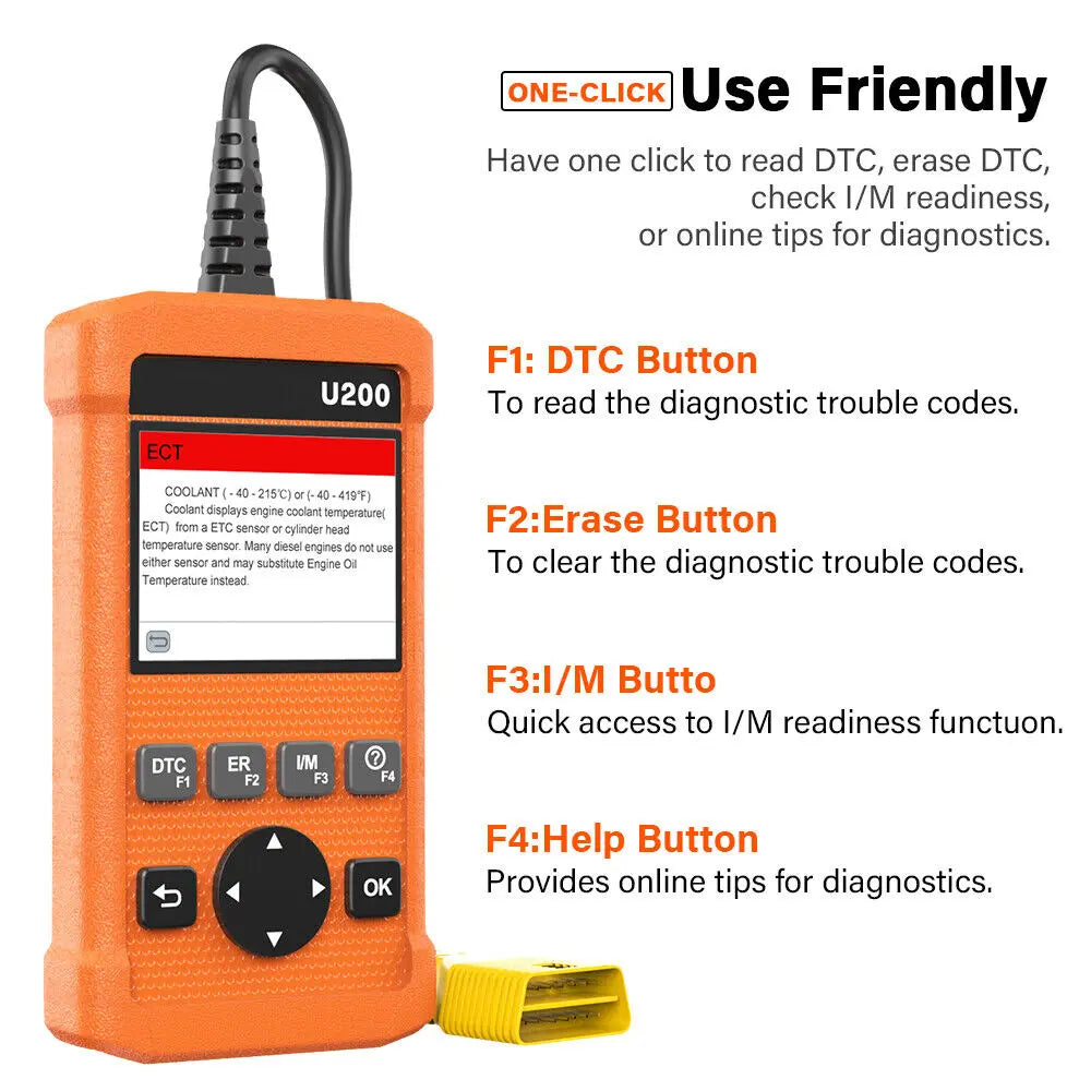 U200 OBD2 Scan Tool Diagnostic Scanner
