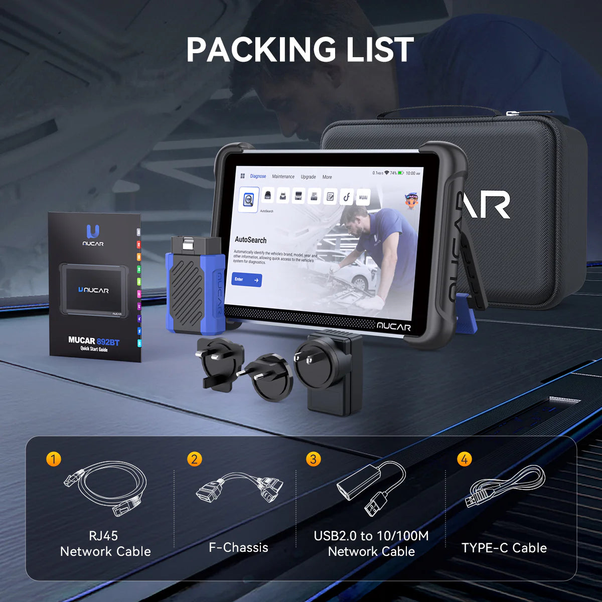 Thinkcar Mucar 892BT AI-Powered Diagnostics with ECU Coding & Bi-Directional Control Thinkcar