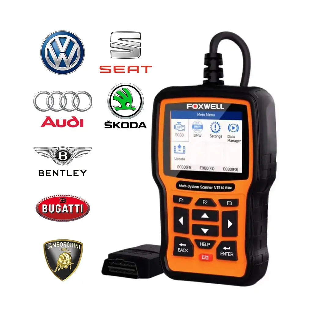Pre-installed Foxwell NT510 Elite full system OBD1/OBD2 scanner car diagnostic tool - FairTools