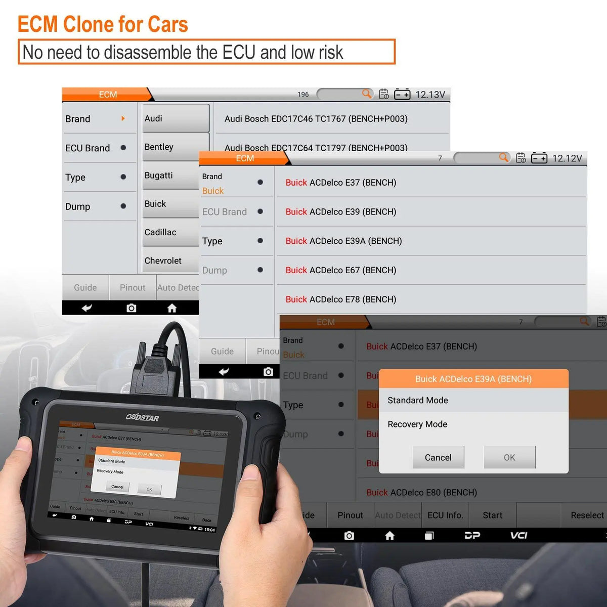 OBDSTAR DC706 ECU Tool Full Version for Car and Motorcycle ECM & TCM & BODY Clone by OBD or BENCH - FairTools