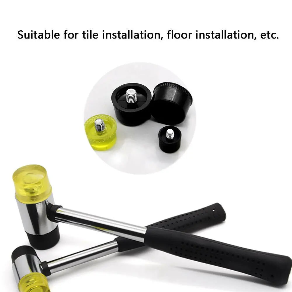 Rubber Hammer Mallet Soft Double Face Head Tools - FairTools Rubber Hammer Mallet Soft Double Face Head Tools