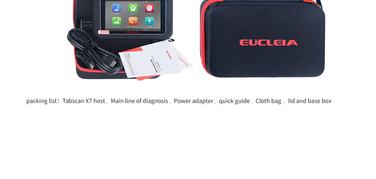 TabScan X7 Car Code Reader with Active Test Full-System Diagnostic Scanner Eucleia