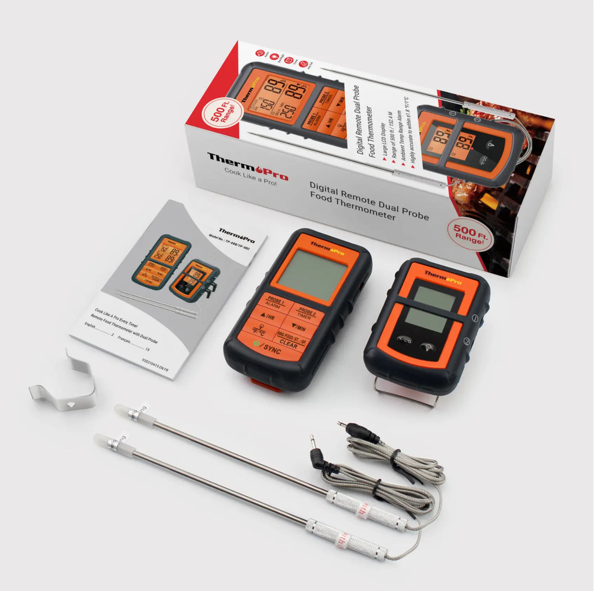 ThermoPro TP-08C 150M Remote Wireless Food Kitchen Thermometer - FairTools ThermoPro TP-08C 150M Remote Wireless Food Kitchen Thermometer