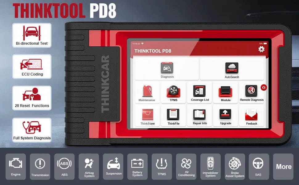 Thinkcar Thinktool PD8 OBD2 Bi-Directional TPMS