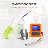 Wireless Touch Screen BBQ Food Thermometer 4 Probes Waterproof ThermoPro