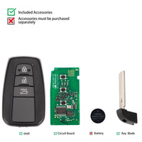 Autel IKEYTY8A3BL 3 Buttons 315/433 MHz Toyota Smart Key 5Pcs/Set FairTools